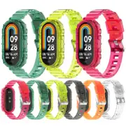 Watch Bracelet Wristband Strap with Bumper Frame for Xiaomi Band 8/8 NFC/9/9 NFC