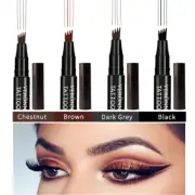 3D Waterproof Microblading Eyebrow Pen Enhancer Tint 4 Fork Tip Tattoo Pencil ,