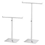 2Pcs T Shaped Purse Display Stand Handbag Rack Single Hook Holder, Gold