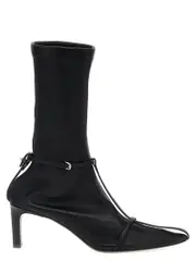[Jil Sander] Jil Sander-Strap Ankle Boots Stivali E Stivaletti Nero-Donna 38.5