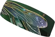 [YKLBV] Moisture Wicking Headbands for Men and Women Colorful Balloons Blue Sky Sports Sweatband for Tennis Basketball Running Gym Working Out