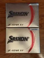 Srixon Z-Star XV Pure White Golf Balls - 2 Dozen New
