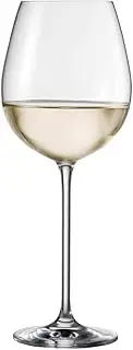 [Schott Zwiesel] Vinos White Wine Glass (Set of 4), Graceful Wine Glasses for White Wine, Dishwasher Safe Tritan Crystal Glasses, Made in Germany (Item No. 130012), Crystal