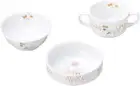OGISO Peter Rabbit Adventure 3-Piece Reinforced Porcelain Dinnerware Set (Dishwa