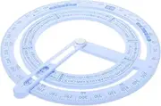 SUPVOX 4pcs Rotating Protractor for Precision Angle Measurement Geometry Woodworking School Projects Easy to Use with Detailed Engravings Unique Design