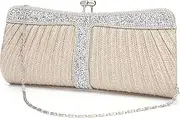 [YOJOY] Ladies Sparkling Rhinestone Wedding Evening Party Clutch Handbag Purse Chain Shoulder Crossbody Bag