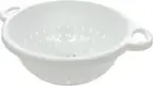 Rocky Mountain Goods White Plastic Colander Bowl with Handle - Deep 5 QT Straine