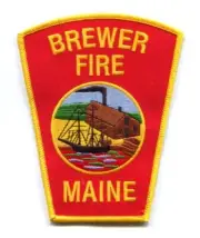 Brewer Fire Department Patch Maine ME v3
