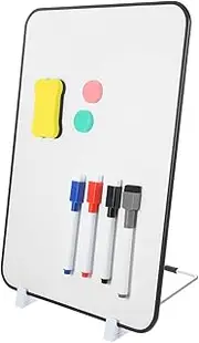 TEHAUX 1 Set Double Sided Writing Board Double-Sided Whiteboard Dry Erase Whiteboard Magnetic Whiteboard for Fridge Tabletop Dry Erase Board Desk Dry Erase Board Portable Dry Erase Board