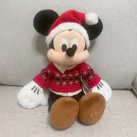 在飛比找蝦皮購物優惠-上海迪士尼Disney 聖誕米奇Mickey 絨毛娃娃 20