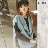 在飛比找蝦皮商城優惠-【Diffa】喀什米爾羊毛觸感翻領大衣3868-8452