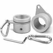 Rotating Adjustable Size Flag Pole Rings so Flag won't Wrap Around Pole (2-Pack)