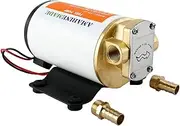 Amarine-made 12v Scavenge Impellor Pump- for Diesel Fuel Scavenge Oil Transfer - White Shell