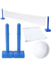 Pool Volleyball Net Games Set with Ball Adjustable up to 20 Feet Wide | for Kids