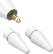 【2 Pack】 Replacement Tips Compatible with Apple Pencil 1st & 2nd Gen iPad Pro Pencil, High Sensitivity Apple Pencil Nibs for Apple Pencil 2 Gen iPad Pro Pencil White