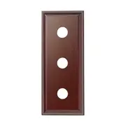 5433 Switch Socket Block Traditional Treble Cedar H90xL225mm