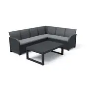 Keter Rosalie 6 Seater Corner Set with Lyon Table