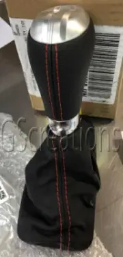 Gen 6 Camaro Shift Knob and Boot With Torch Red Stitch Automatic