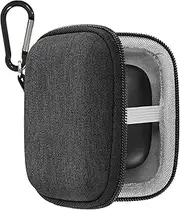 [Geekria] Shield Earbuds Case Compatible with Jabra Evolve 2 Buds True Wireless Earbuds, Replacement Hard Shell Travel Carrying Bag with Cable Storage (Dark Grey)