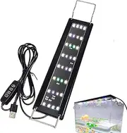 LED Light for Aquarium - LED Aquarium Light for Plants,Fish Tank Decoration Lamp with Timer Function for Desktop Living Room Den Home Dorm