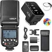 Godox V850III Flash Camera Flash with Godox X3-S Flash Trigger, 7.2V/2600mAh HSS 1/8000 2.4G 1.5s Recycle Time 450 Full Power Pops for DSLR Cameras with Standard Hot Shoes for Sony Cameras (NO TTL)