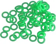 TOGEVAL 50pcs Fluorescent Tent Ring Accessories Tent Stake Pegs for Easy Visibility at Night Durable for Camping and Outdoor Use