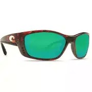 Costa Fisch Tortoise Frame Sunglasses w/Green Mirror 580G Lens 06S9054-90541564