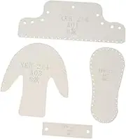 LOLIPPYY 1 Set Acrylic DIY Boots Pendants Template Kit Precision Cut Pattern Stencils for Leather Craft for Creative Projects for Making Unique Boots Accessories