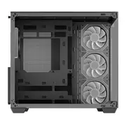 DeepCool CG530 4F ATX Case, Tempered Glass,4 Pre-Instaled Fans, USB3.0 2 Gen2 Type-C x1 Audio/Mic 1, Cable, Supports Rear Connector