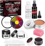 COKOHAPPY Halloween SFX Makeup Kit - 3 Ways Create Special Effect Stage THEATRICAL MAKEUP KIT for professional Body & Face Paint