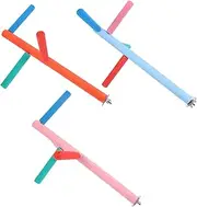 Parrot Bird Ladder Wooden Climbing for Budgies Canaries and Birds Natural Perch Stick for Play and Activity Promotes Physical and Mental Health Random Color