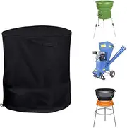 BOSKING Universal Wood Chipper Shredder Mulcher Cover Waterproof Dustproof Electric Leaf Mulcher Cover Black Wood Chipper Protective Cover