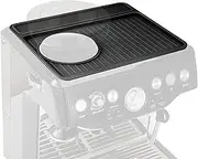 Silicone Coffee Machine Pad, Food-Grade Coffee Top Cover Mat Compatible with Breville 870/880 Coffee Machine, Waterproof Heat Resistant Non-Slip Silica Gel Pad Coffee Maker Accessory (Black)