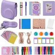 12-in-1 Instant Camera Accessories Bundle Kit Compatible with Fujifilm Instax Mini 11 Including Camera Bag/Camera Strap/Photo Album/Photo Clips/Photo Frame/Hanging String/Stickers/Pen/Filters