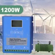 24V 1200W Hybrid Wind Generator Solar Panel MPPT Charge Controller Regulator AU