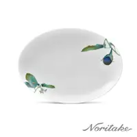 在飛比找HOTAI購優惠-【Noritake】京香旬彩(茄子)橢圓盤31cm-白瓷