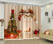 3D Xmas Decoration Tree G717 Christmas Window Photo Curtain Fabric Quality Amy