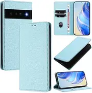 Compatible with Google Pixel 6 Pro 5G Card Holder Cover,Compatible with Google Pixel 6 Pro 5G Flip Kickstand Magnetic Closure Wallet TL