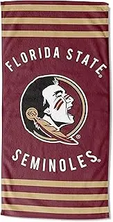 Northwest NCAA Florida State Seminoles Unisex-Adult Beach Towel, 30" x 60", Stripes