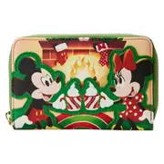 Loungefly Disney Mickey And Minnie - Christmas Fireplace Wallet