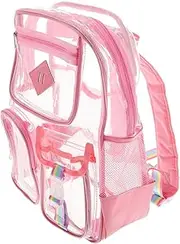 [Healeved] Transparent Backpack Clear Backpack for Stadium Events Clear Bag Stadium Transparent School Bag Clear Travel Backpack School Backpacks Shoulders Bag Clear Backpack Bags