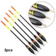 Portable Durable Fishing Floats Mixed Size Weight Tail Bobber Paulownia Wood