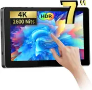 R7III 7 Inch 2800Nits Camera Field Monitor, Full HD 1920X1080 IPS Touch Screen C