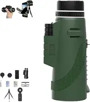 Stscope360 Monocular,STS Scope 360,Stethoscope 360 Monocular Military Grade,STS Cope360 Monocular Telescope,St Scope 360 Monocular for Bird Watching Camping Travelling Concert(Green,80 * 100-Basic)