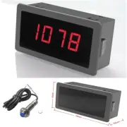 DC 8-24V 4 Digital Motor Red LED Tachometer RPM Speed Measure Gauge Meter Tester