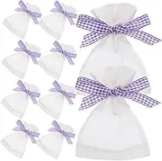 Cabilock Mesh Design Scented Sachet Bag 10pcs Empty Fragrance Pouch for Replacement