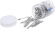Tapered Cuticle Clean Drill, Tapered Nail Drill Fine Grinding Professional Round Top 100 Pcs for Manicure Machine