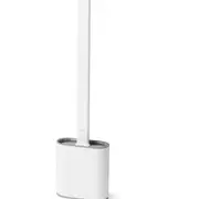Bathroom Silicone Bristles Toilet Brush Creative Cleaning Set With Holder WHITE