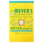 Mrs. Meyers Clean Day, Dryer Sheets, Honeysuckle , 80 Sheets