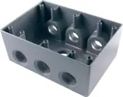DB373PS Series Weatherproof Electrical Outlet Box, Gray